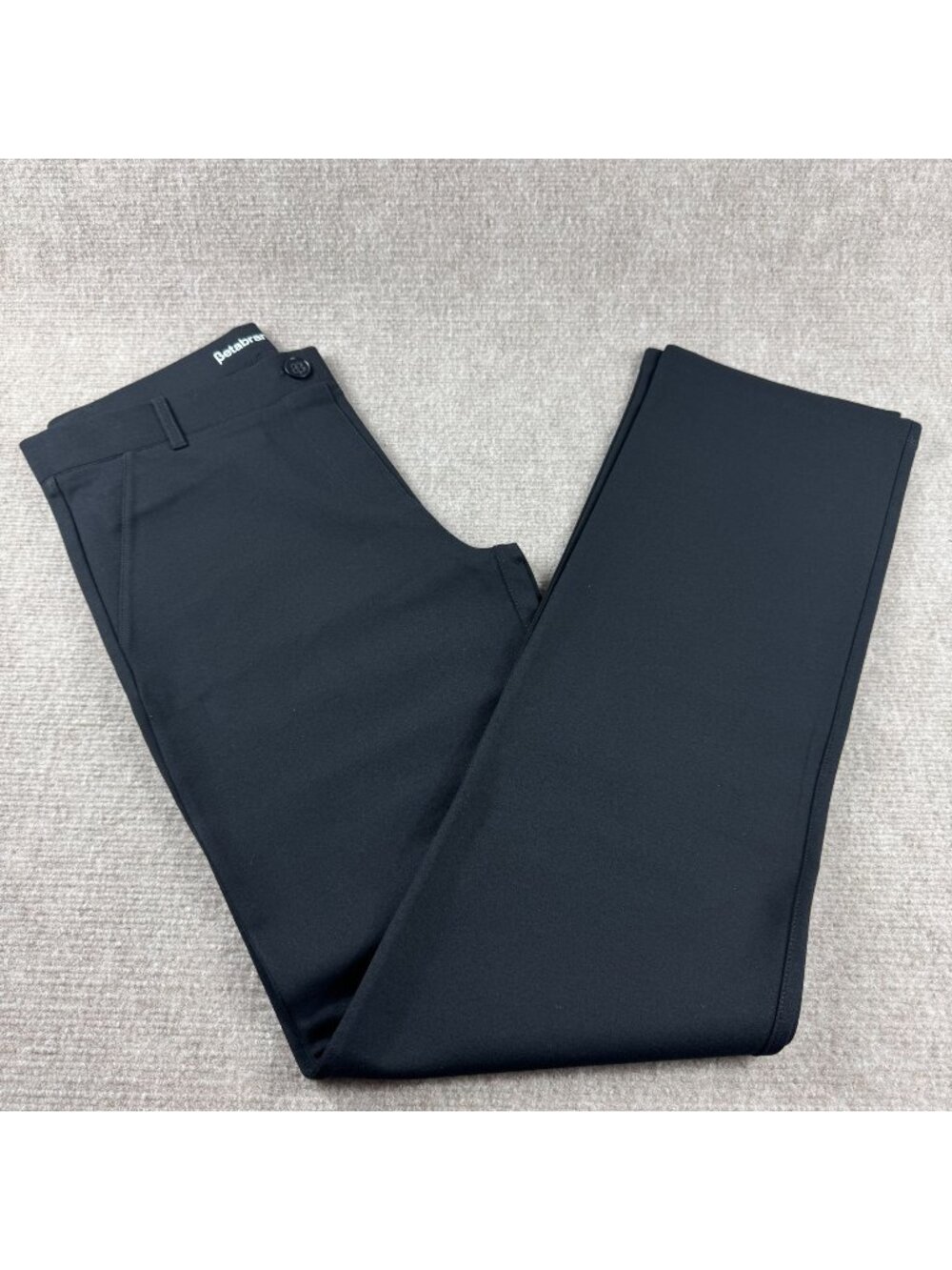 Betabrand Classic DPYP Straight Leg Pull-On Pants Ponte Large Long Work Office